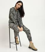 Black athliesure top with pant co-ord set