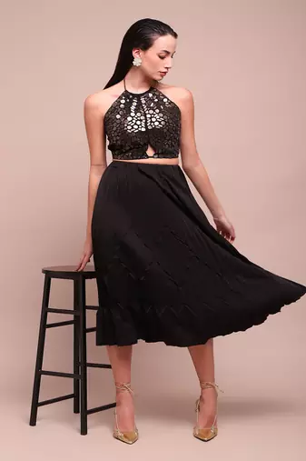 Black lee skirt