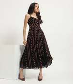 Black cassidy long dress