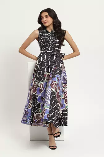Black cyra shirt dress