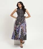 Black cyra shirt dress