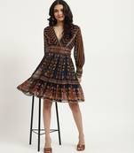 Blue danielle midi dress