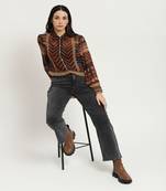 Blue danielle shirt with camisole