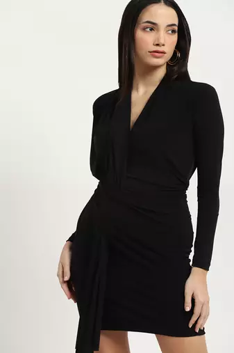 Black deana bodycon dress