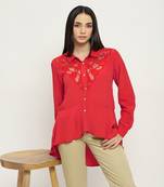 Red elicia shirt