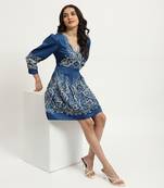 Blue fallon short dress