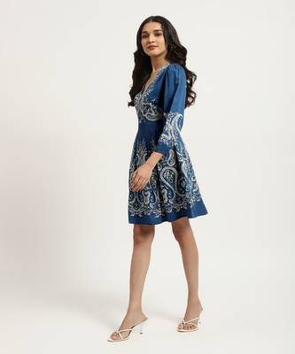 Blue fallon short dress 3