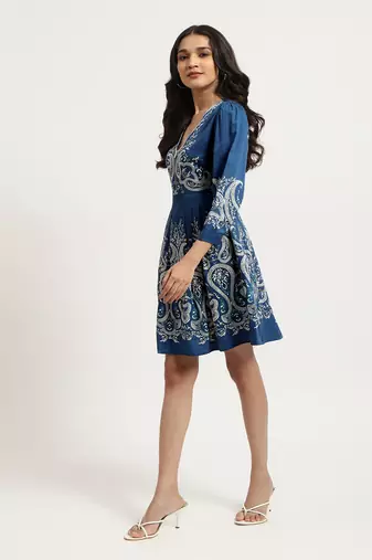 Blue fallon short dress