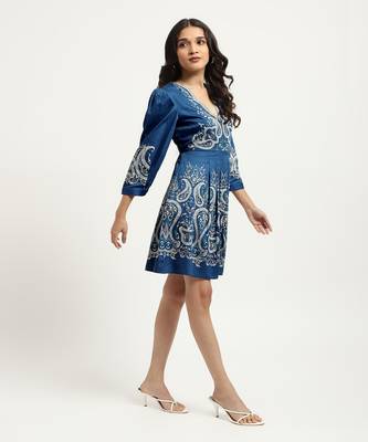 Blue fallon short dress 4