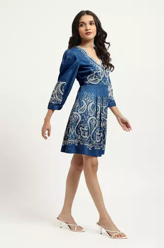 Blue fallon short dress