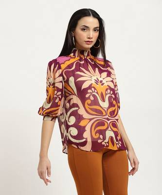 Red flawie top with camisole 4