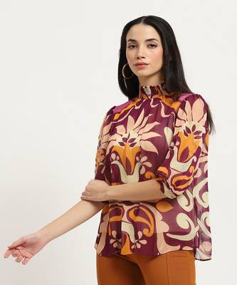 Red flawie top with camisole 5