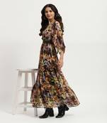 Black giselle maxi dress