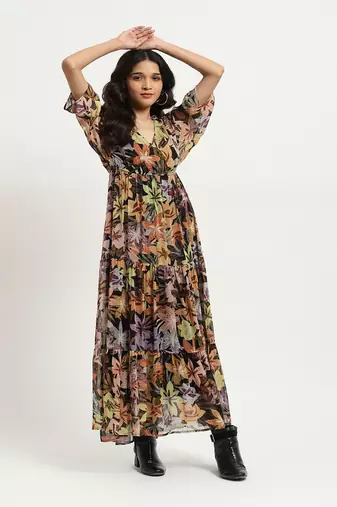 Black giselle maxi dress