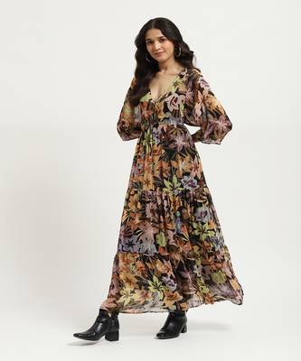 Black giselle maxi dress 3