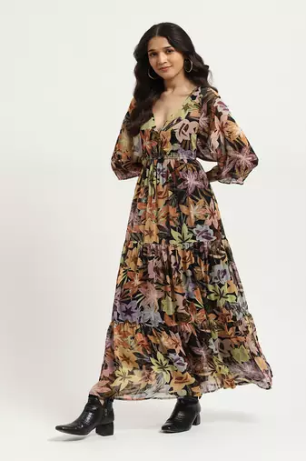 Black giselle maxi dress