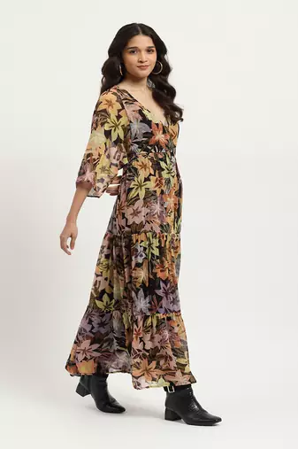 Black giselle maxi dress
