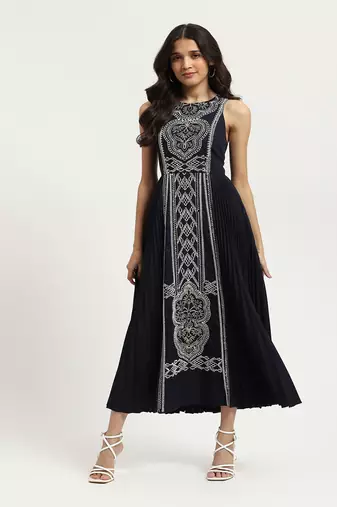 Blue janette satin long dress