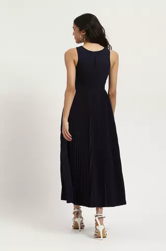 Blue janette satin long dress