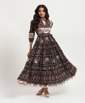 Brown liliana maxi dress 2