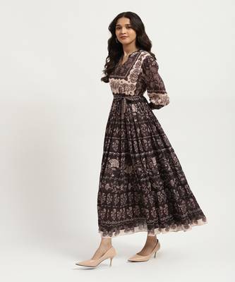 Brown liliana maxi dress 3