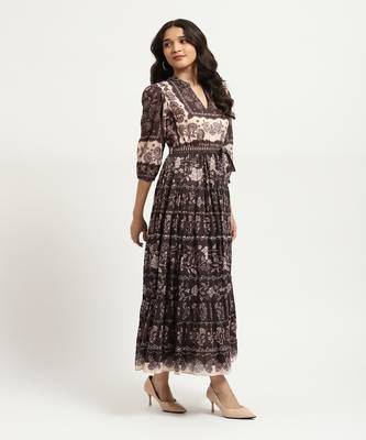 Brown liliana maxi dress 4