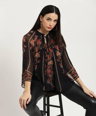 Black marquet top with camisole 1