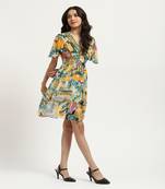 Green melantha skater dress