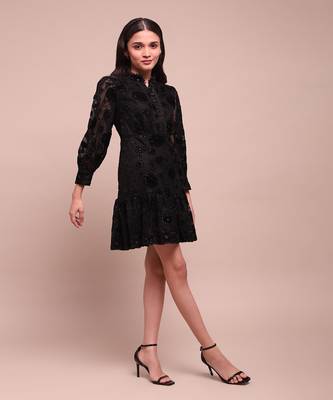 Black molly shift dress 3