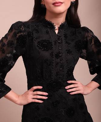 Black molly shift dress 5