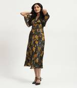 Black naila midi dress