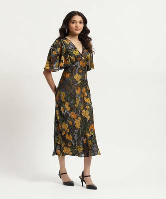 Black naila midi dress 3