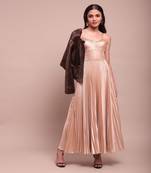 Metallic nellie long dress