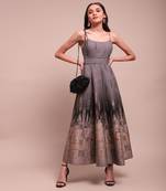 Grey phoebe long dress