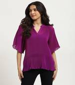Purple tracy top with camisole
