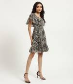 Black valerie short dress