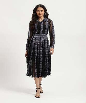 Black veronica net shirt dress with bustier 3