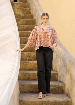 The jaipur art block printed cotton anya blouse 5