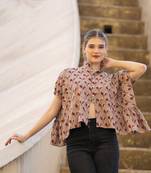 The jaipur art hand block printed anika blouse