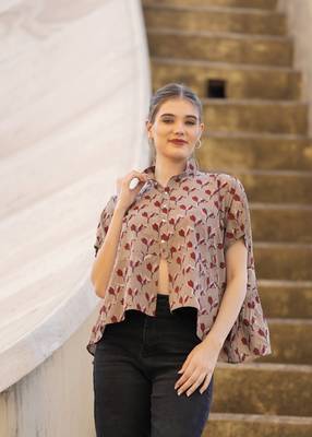 The jaipur art hand block printed anika blouse 3