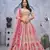 Organza Silk Intricate Paisley Motifs Traditional Embroidered Wedding Lehenga Choli With Soft Net Dupatta