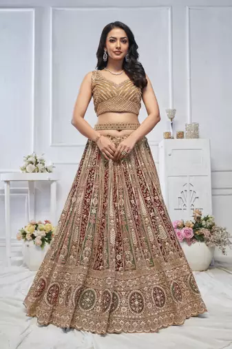 The Majestic Golden bridal lehenga