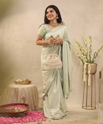 Anahi embroidered brocade potli 1