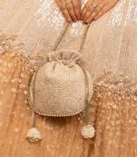 Rhea threadwork potli - grey