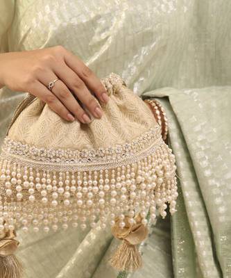Anahi embroidered brocade potli 2