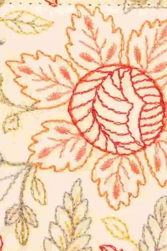 Ivy floral embroidered wallet