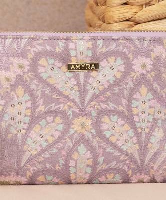 Nyraa embroidered wallet - violet 2