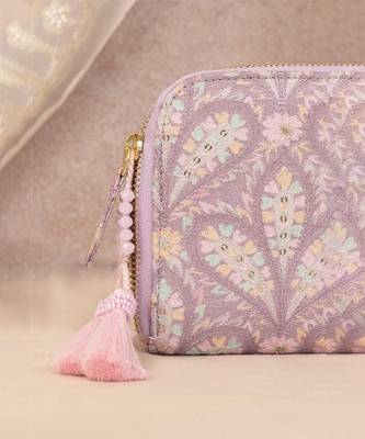 Nyraa embroidered wallet - violet 3