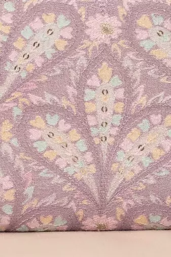Nyraa embroidered wallet - violet