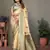 Dark green viscose silk blend with butties weaving saree with blouse
